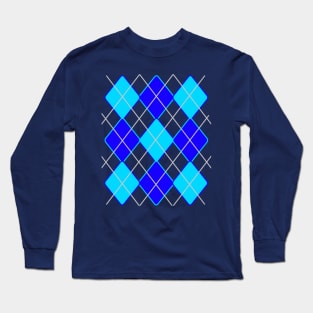 Argyle Pattern Long Sleeve T-Shirt